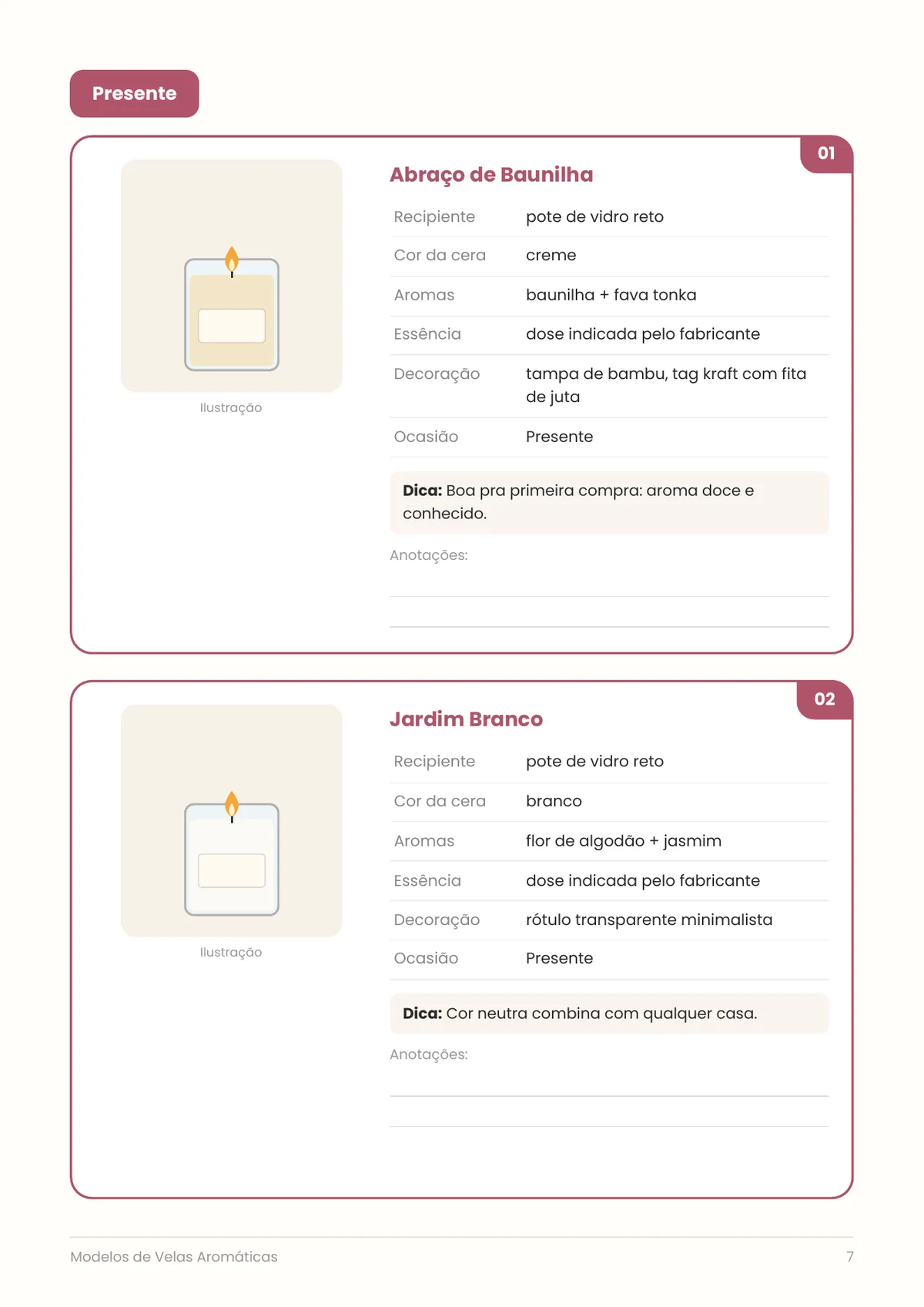 Página real do PDF 60 Modelos de Velas Aromáticas: modelos pra presente